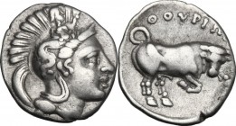 Southern Lucania, Thurium. AR Triobol, c. 400-350 BC
