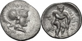 Bruttium, Kroton. AR Triobol, c. 300-250 BC