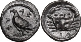 Akragas. AR Litra, c. 470-425 BC