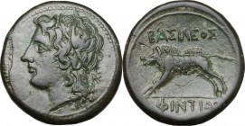 Akragas.  Phintias, (Tyrant, 287-279 BC).. AE 22 mm. c. 282-279 BC
