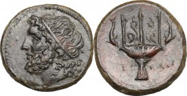 Syracuse.  Hieron II (275-215 BC).. AE 23 mm. c. 263-218 BC