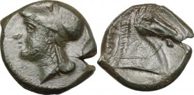 Anonymous.. AE Half Unit, Neapolis, after 276 BC