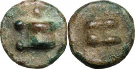 Roma/Roma series.. AE Cast Uncia, 269-266 BC