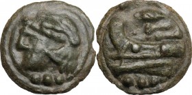 Post-semilibral series.. AE Cast Quadrans, c. 215-212 BC