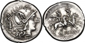 C. Terentius Lucanus.. AR Denarius, 147 BC