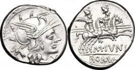 M. Iunius Silanus.. AR Denarius, 145 BC