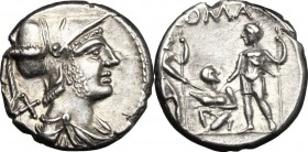 Ti. Veturius.. AR Denarius, 137 BC