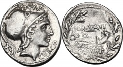 Q. Lutatius Cerco.. AR Denarius, 109-108 BC