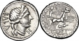 C. Allius Bala . AR Denarius, ca 92 B.C