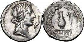 Q. Caecilius Metellus Pius.. AR Denarius, 81 BC