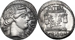 L. Scribonius Libo.. AR Denarius, 62 BC