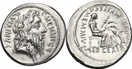 C. Memmius C.f.. AR Denarius, 56 BC