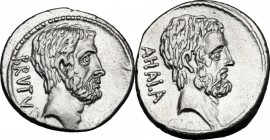 M. Junius Brutus.. AR Denarius, 54 BC