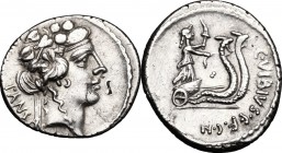 C. Vibius C. f. C. n. Caetronianus.. AR Denarius, 48 BC