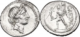 Julius Caesar.. AR Denarius, 47-46 BC