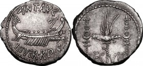 Mark Antony.. AR Denarius, 32-31 BC