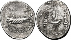 Mark Antony.. AR Denarius, 32-31 BC