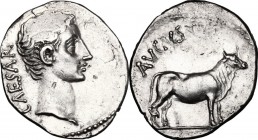 Augustus (27 BC-14 AD) .. AR Denarius, Pergamum mint, 27 BC