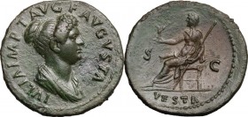 Julia, daughter of Titus (died 90 AD). AE Dupondius, 80-81 AD