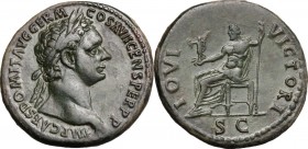Domitian (81-96).. AE Sestertius, 95-96 AD