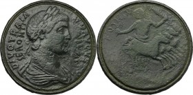 Trajan (Divus, died 117).. AE Contorniate, struck in the name of Divus Trajan, Rome mint, c. 360-425 AD