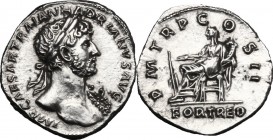 Hadrian (117-138).. AR Denarius, 118 AD