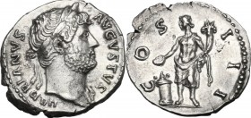 Hadrian (117-138).. AR Denarius, 125-128 AD