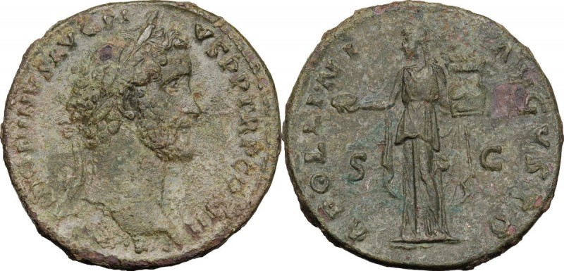 Antoninus Pius (138-161). AE Sestertius, 140-144 AD. D/ ANTONINVS AVG PIVS PP TR...
