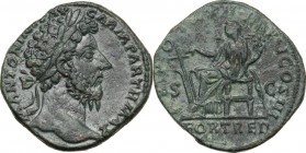 Marcus Aurelius (161-180).. AE Sestertius, 168 AD
