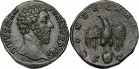 Marcus Aurelius (Divus, died 180 AD).. AE Sestertius, struck under Commodus (177-192)
