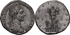 Commodus as Caesar (175-177).. AE Sestertius, 177 AD