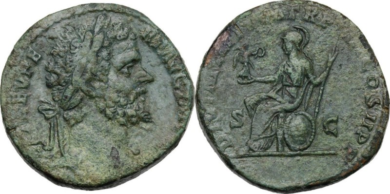 Septimius Severus (193-211). AE Sestertius, 195-196 AD. D/ L SEPT SEV PERT AVG I...