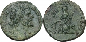 Septimius Severus (193-211).. AE Sestertius, 195-196 AD