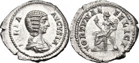 Julia Domna, wife of Septimius Severus (died 217 AD).. AR Denarius, Rome mint, c. 207-211 AD