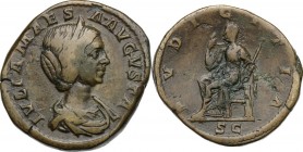 Julia Maesa, sister of Julia Domna (died 225 AD).. AE Sestertius, Rome mint, 218-220 AD