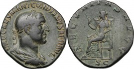 Gordian I Africanus (328 AD).. AE Sestertius, Rome mint