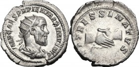 Pupienus (238 AD).. AR Antoninianus, Rome mint