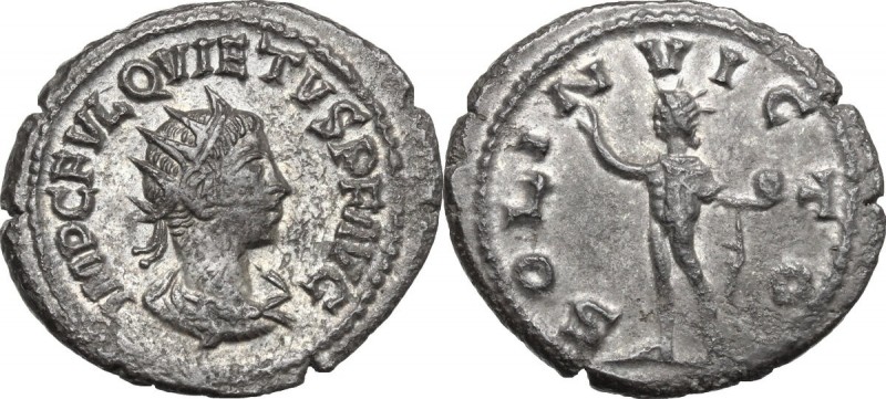 Quietus (260-261). BI Antoninianus, Samosata mint. D/ IMP C FVL QVIETVS PF AVG. ...