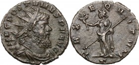 Aureolus (Romano-Gallic Usurper, 268-269).. BI Antoninianus in the name of Postumus, Mediolanum mint