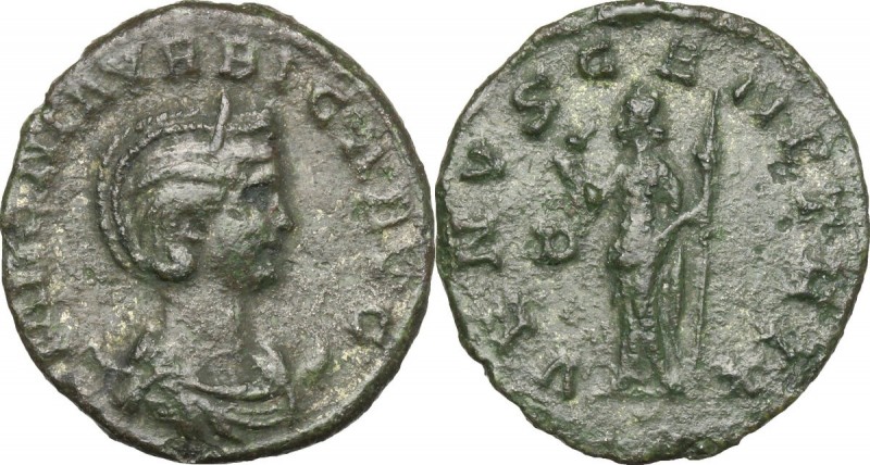 Magnia Urbica, wife of Carinus (283-285). BI Antoninianus, Lugdunum mint, 284 AD...