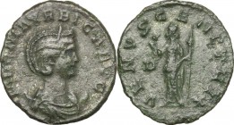 Magnia Urbica, wife of Carinus (283-285).. BI Antoninianus, Lugdunum mint, 284 AD