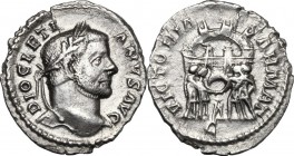 Diocletian (284-305).. AR Argenteus, Treveri mint
