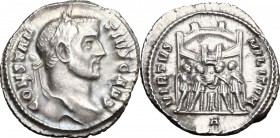 Constantius I as Caesar (293-305).. AR Argenteus, Rome mint