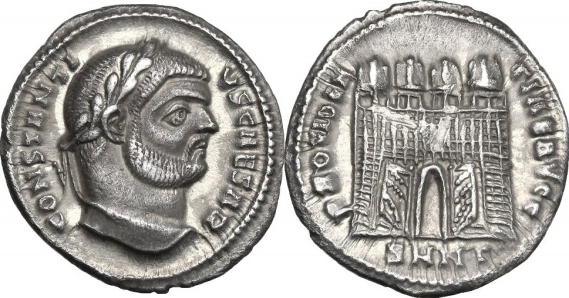 Constantius I as Caesar (293-305). AR Argenteus, Nicomedia mint. D/ CONSTANTI-VS...