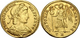 Constantius II (337-361).. AV Solidus, Treveri mint, 343-344 AD