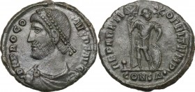 Procopius (Usurper, 365-366).. AE 20 mm. Constantinople mint