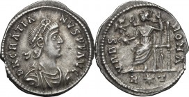 Gratian (367-383).. AR Siliqua, Rome mint, 378-383 AD