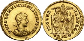 Valentinian II (375-392).. AV Solidus, Treveri mint, 375-378 AD