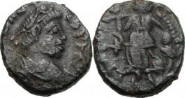 Johannes (Usurper, 423-425).. AE 11 mm. Rome mint