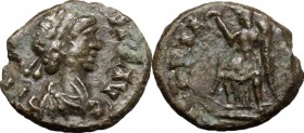 Majorian (457-461).. AE 13 mm. Mediolanum mint